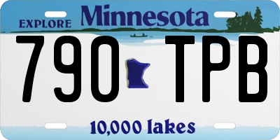 MN license plate 790TPB