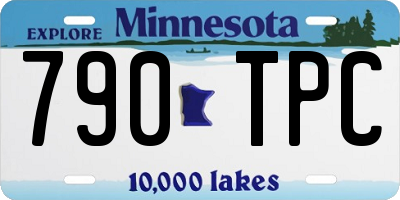 MN license plate 790TPC