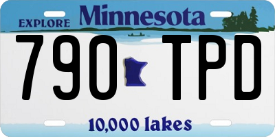 MN license plate 790TPD
