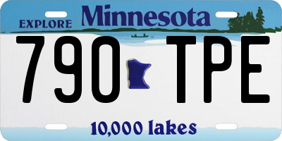 MN license plate 790TPE
