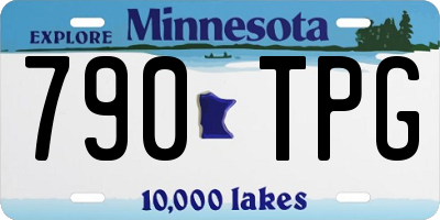 MN license plate 790TPG