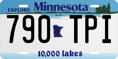 MN license plate 790TPI