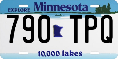 MN license plate 790TPQ