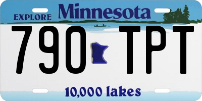 MN license plate 790TPT