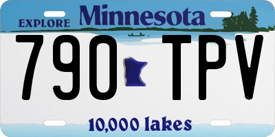 MN license plate 790TPV
