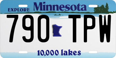 MN license plate 790TPW