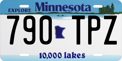 MN license plate 790TPZ