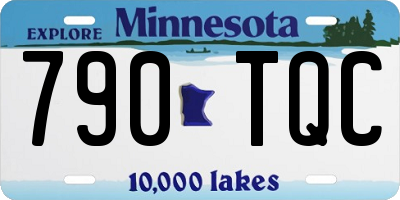 MN license plate 790TQC