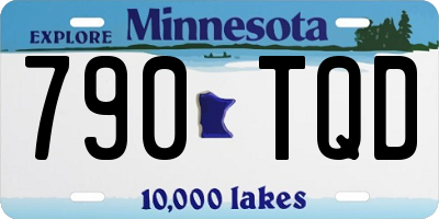 MN license plate 790TQD