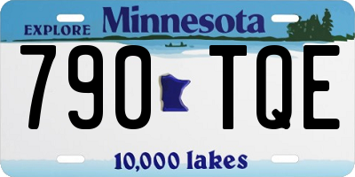 MN license plate 790TQE