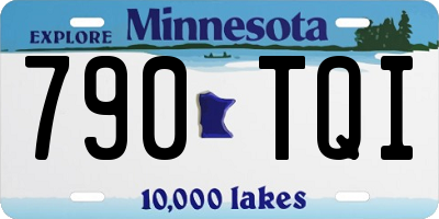 MN license plate 790TQI