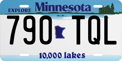 MN license plate 790TQL