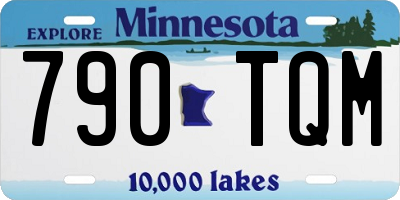 MN license plate 790TQM