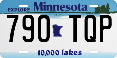 MN license plate 790TQP