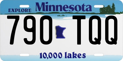 MN license plate 790TQQ