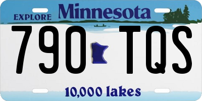 MN license plate 790TQS