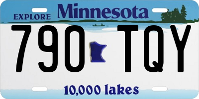MN license plate 790TQY