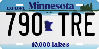 MN license plate 790TRE