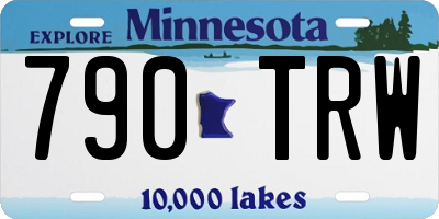 MN license plate 790TRW