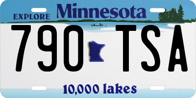 MN license plate 790TSA