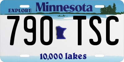 MN license plate 790TSC