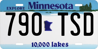 MN license plate 790TSD