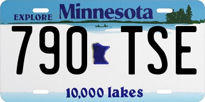 MN license plate 790TSE