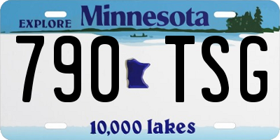 MN license plate 790TSG