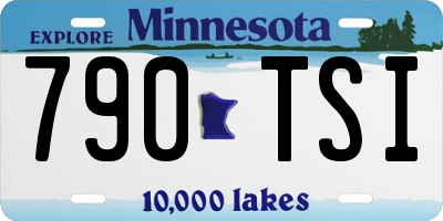 MN license plate 790TSI