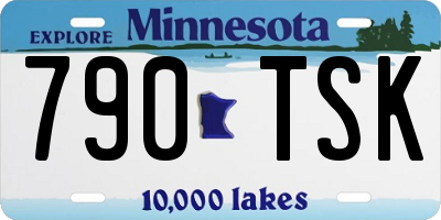 MN license plate 790TSK