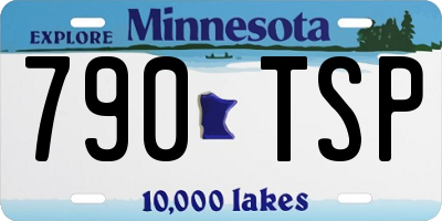 MN license plate 790TSP