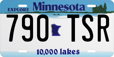MN license plate 790TSR