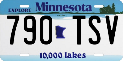 MN license plate 790TSV