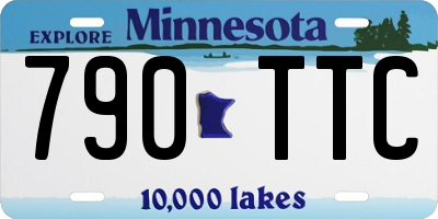 MN license plate 790TTC