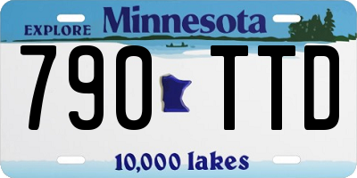 MN license plate 790TTD