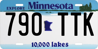 MN license plate 790TTK