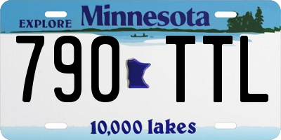 MN license plate 790TTL