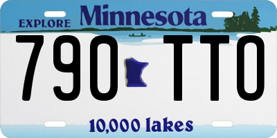 MN license plate 790TTO