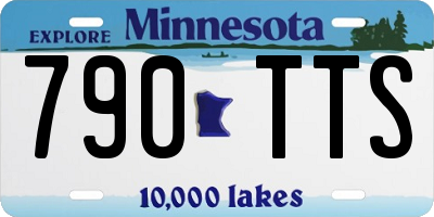 MN license plate 790TTS