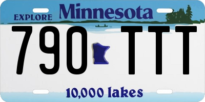MN license plate 790TTT