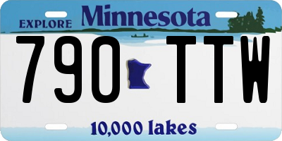 MN license plate 790TTW