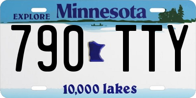 MN license plate 790TTY