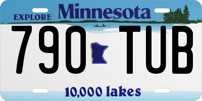 MN license plate 790TUB