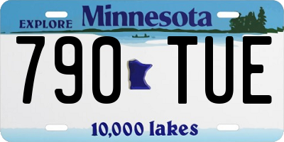MN license plate 790TUE