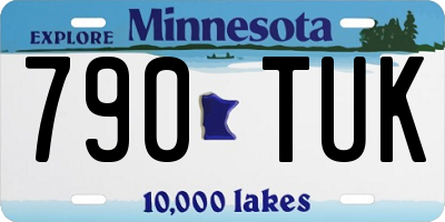 MN license plate 790TUK