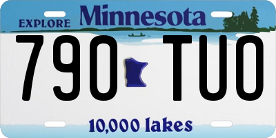 MN license plate 790TUO