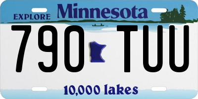 MN license plate 790TUU