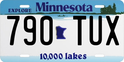 MN license plate 790TUX