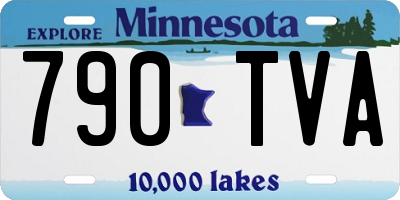 MN license plate 790TVA