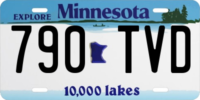 MN license plate 790TVD